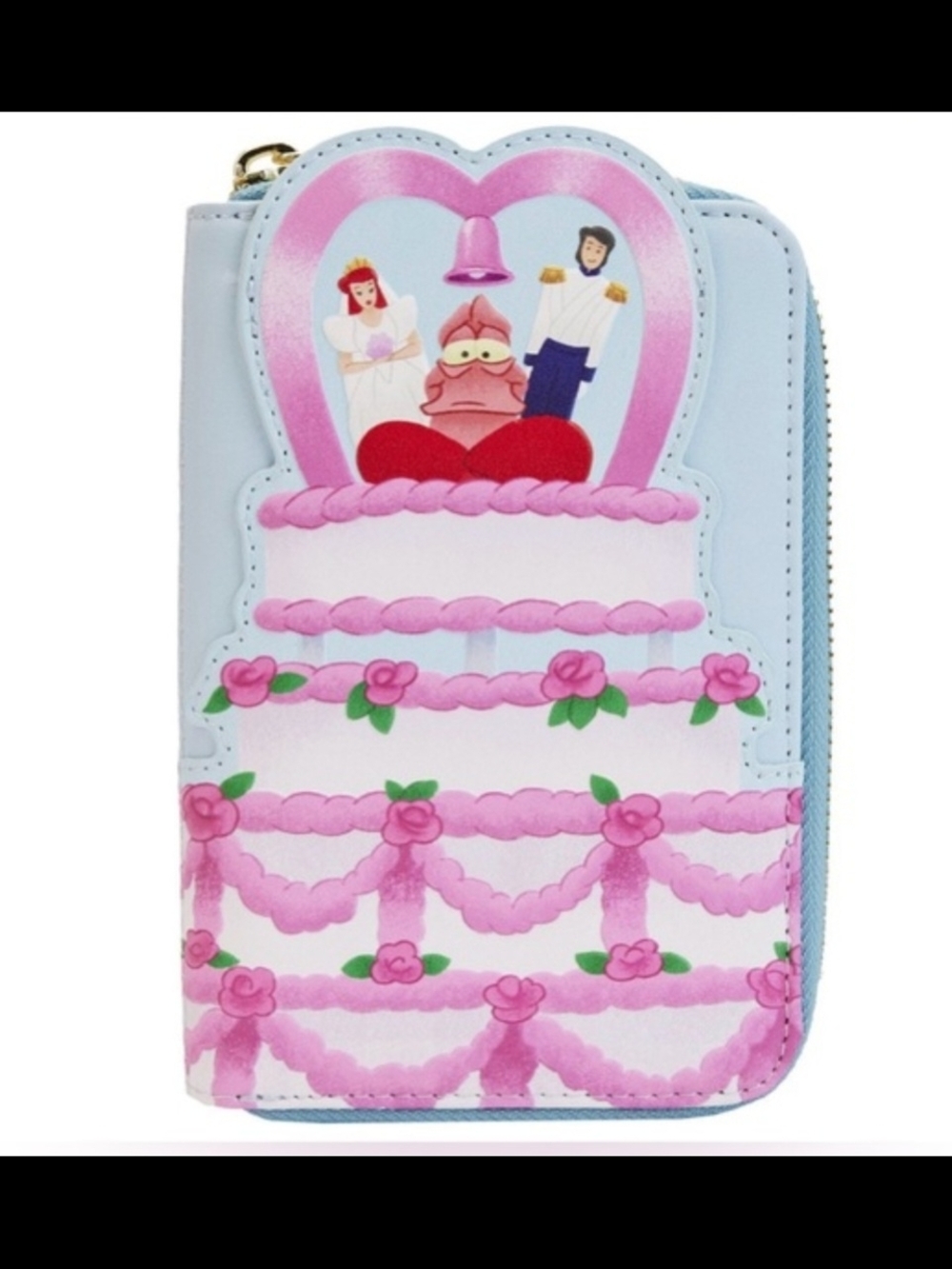 Loungefly Little Mermaid Wedding Cake Zip Around  Wallet